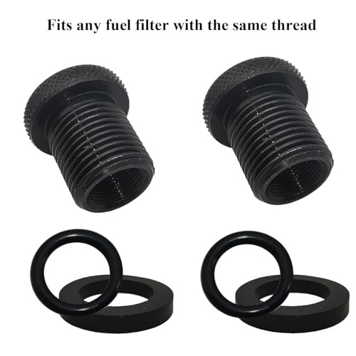 2 Pack Thread Adapters and Washers, 1/2 * 28-3/4 * 16, Black
