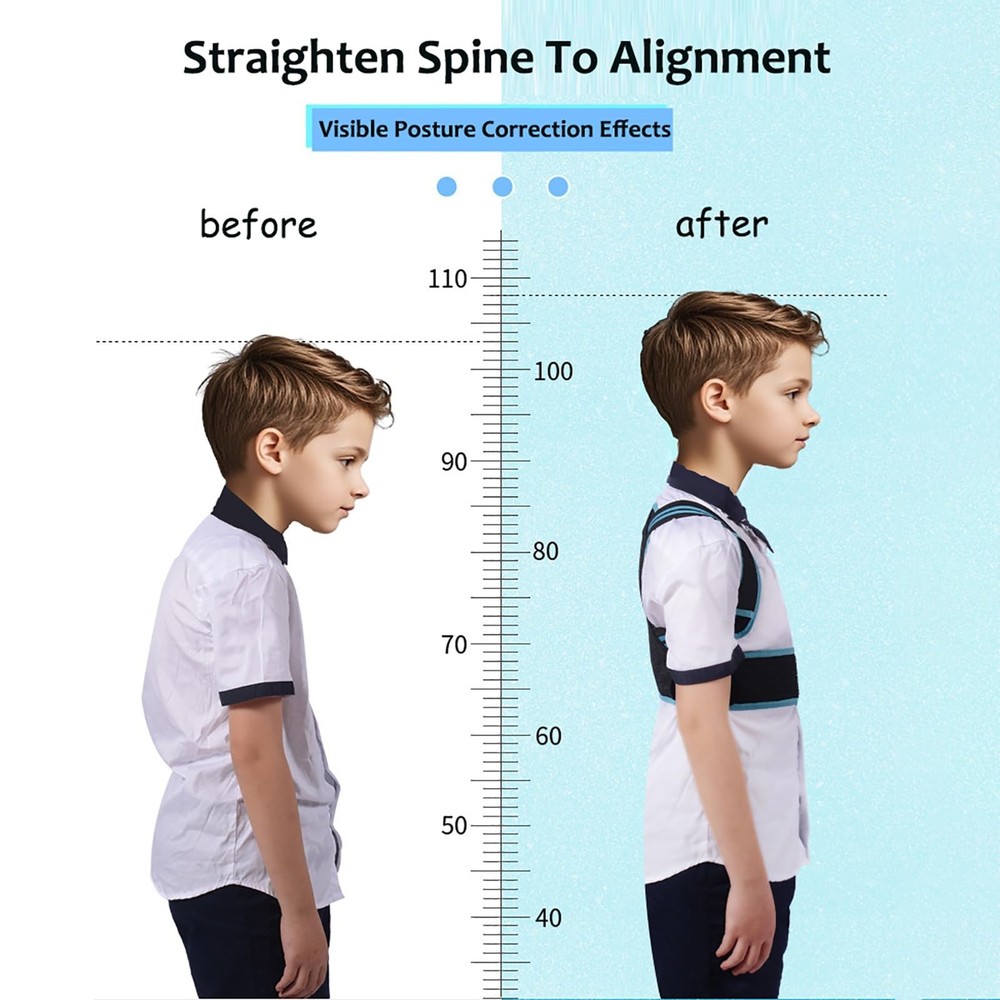 Posture Corrector For Kids - Back Brace Posture Corrector - Spine Corrector, ...