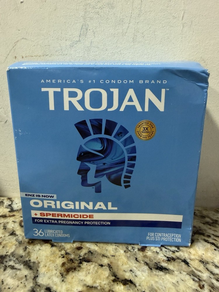 ENZ Armor Spermicidal Lubricated Condoms - 36 Count Exp 09/2028