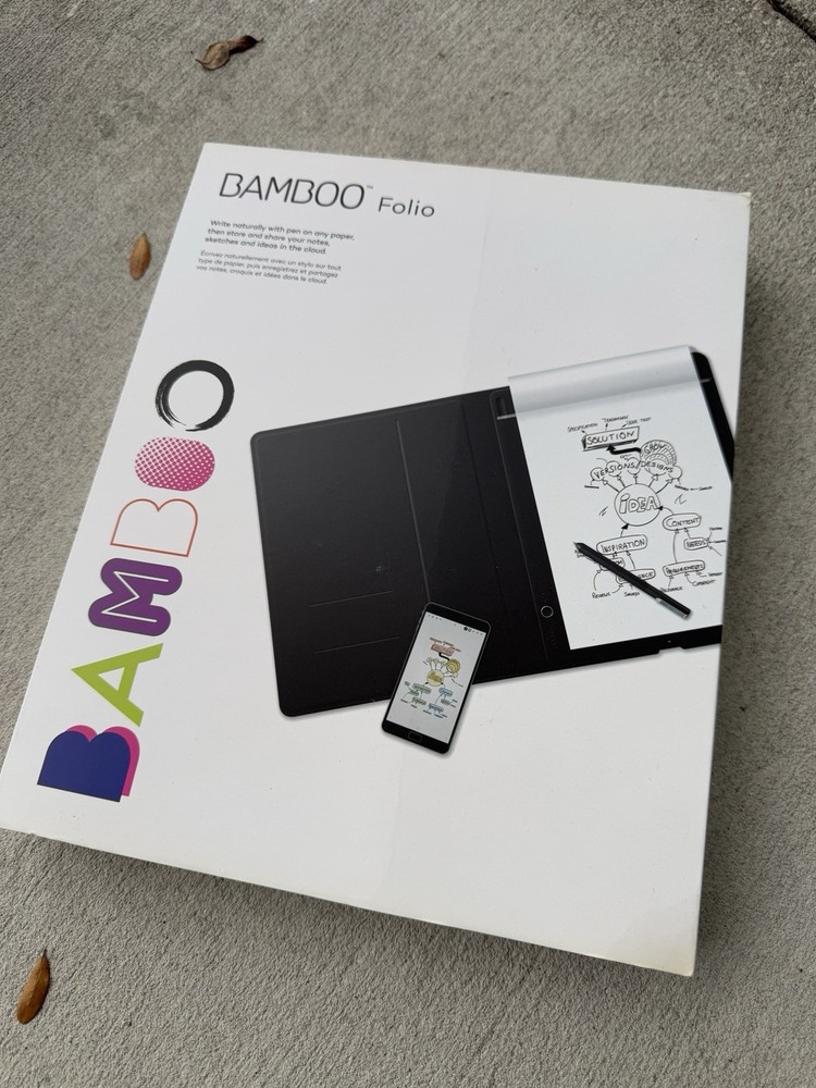 Wacom Bamboo Folio Large Bluetooth Graphics Tablet Drawing Pad