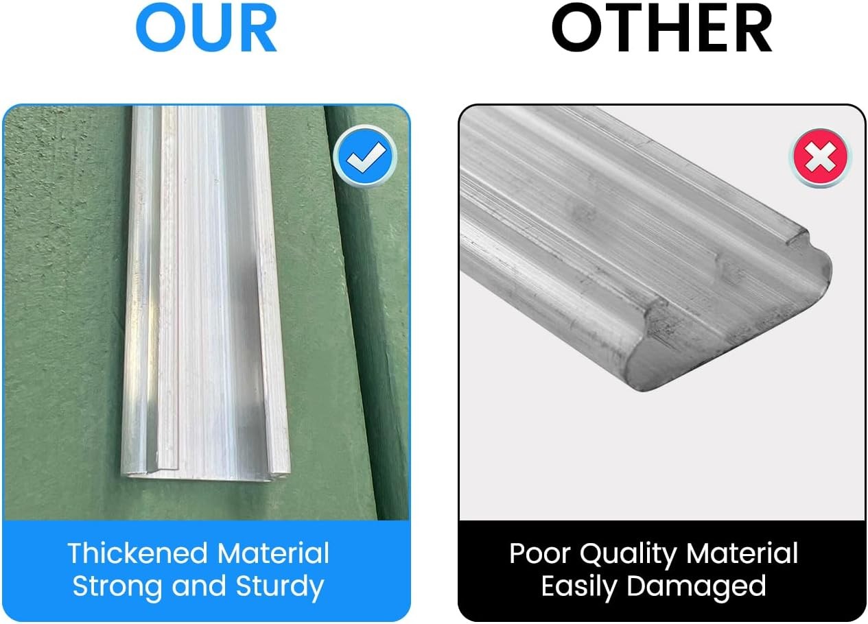 10 Set 6.6 FT Wiggle Wire Lock Channel Greenhouse Spring Channel Aluminum Alloy