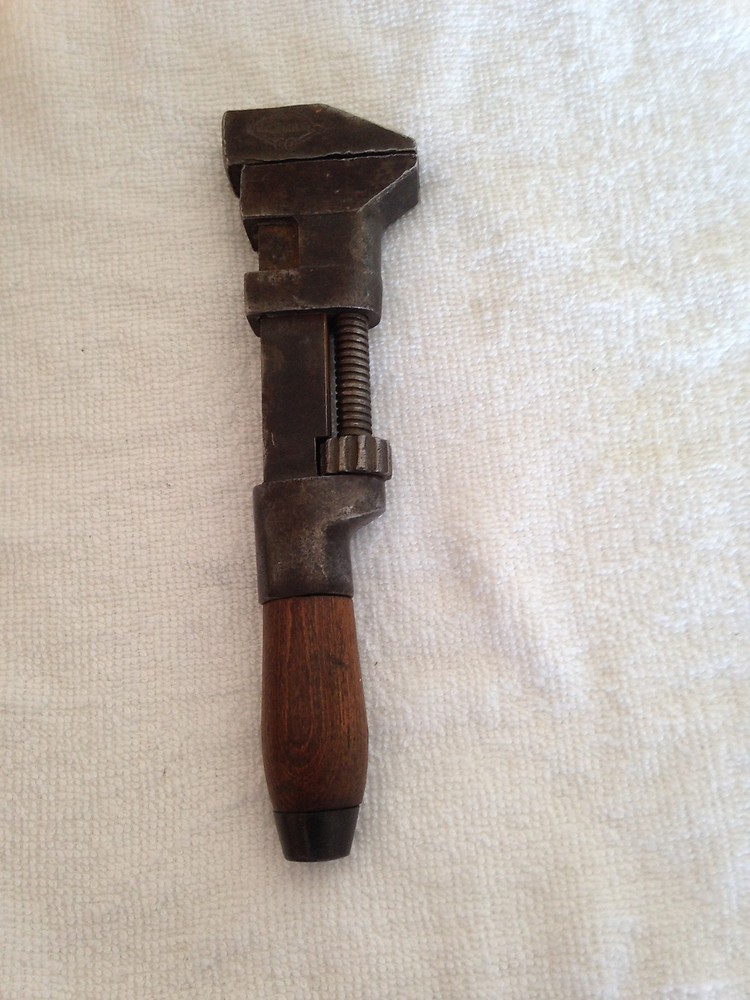 VINTAGE W & B CO. 8" ADJUSTABLE MONKEY WRENCH
