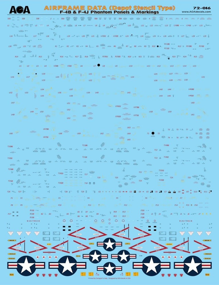 AOA decals 1/72 SPOOKS FROM THE BEACH (2) USMC F-4B Phantoms in the Vietnam War