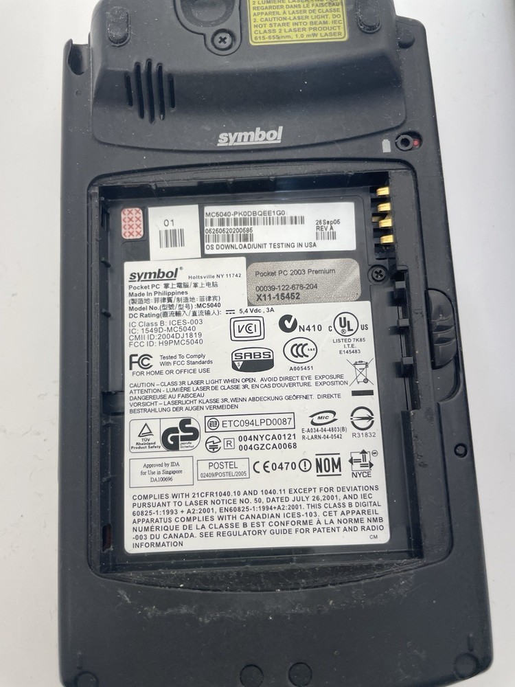 Lot 2 Symbol MC50 MC5040 Handheld PDA 1D 2D Barcode Scanner