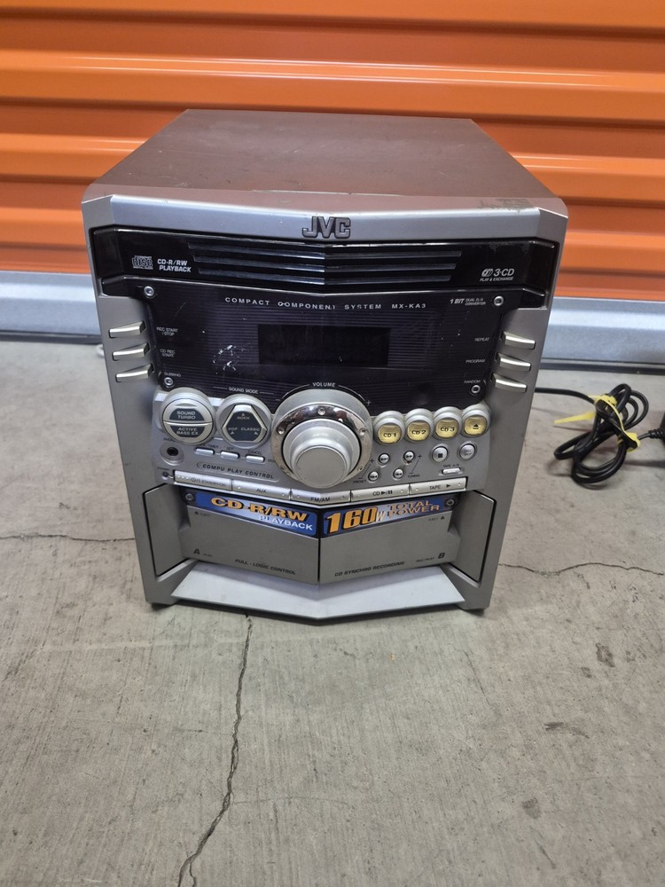 JVC MX-KA3 Compact Component System - Head Unit Only - For Parts / Repair
