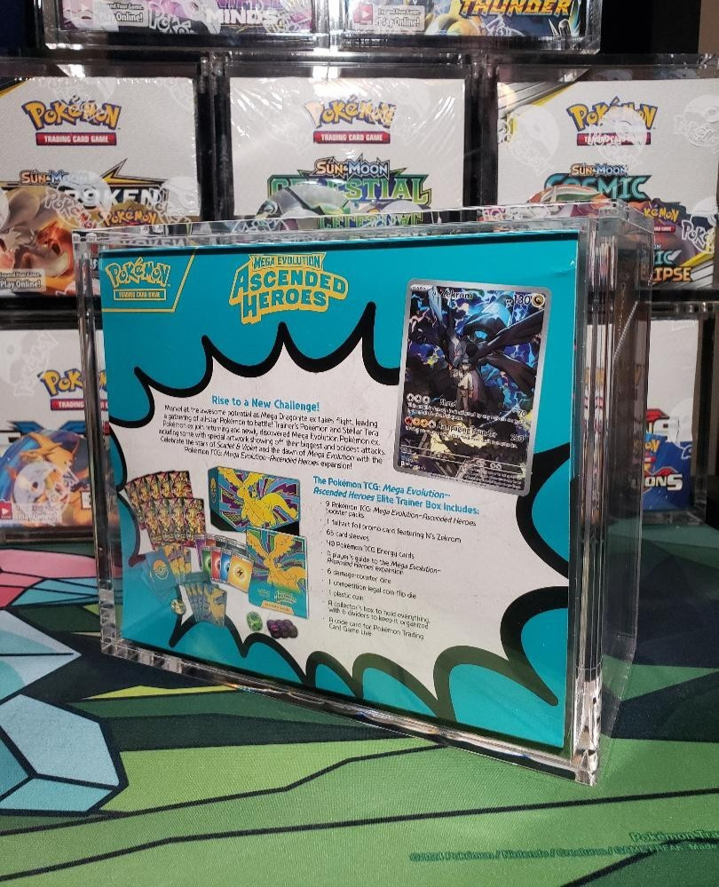 POKEMON ETB Acrylic Display Magnetic Case Protector Elite Trainer Box
