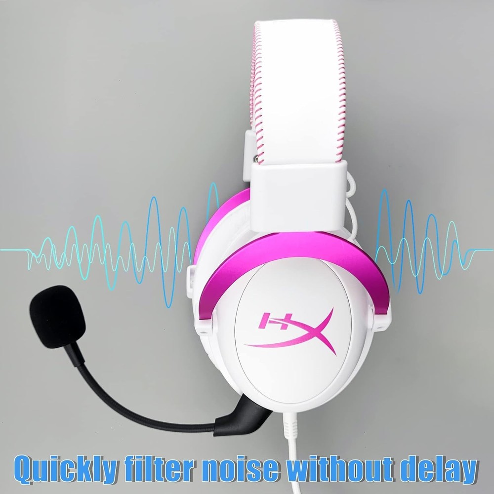 Plug & Play Noise-Cancelling Mic for HyperX Cloud II/Core 2nd Gen Post-2021