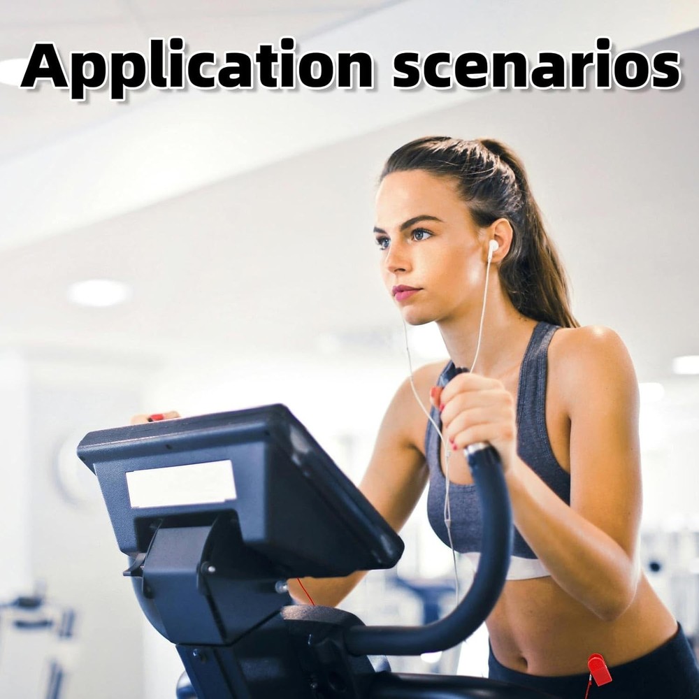 Universal Treadmill Magnetic Lock, Round Safety Key Replacement Medium, red