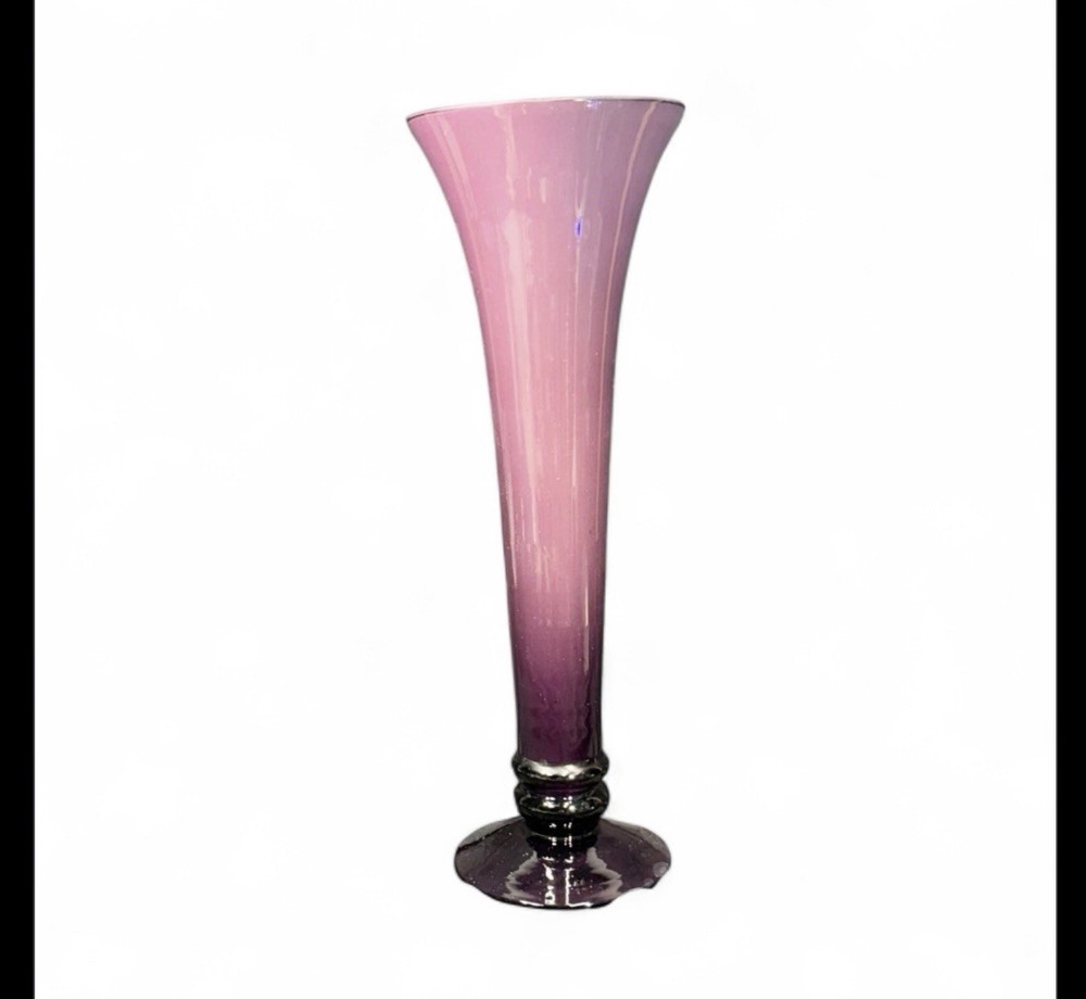 Tall Amethyst Vase 1990s
