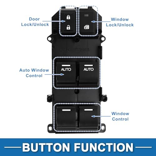 Power Window Switch No.35750TB0A32 Front Left Driver Side Window Control
