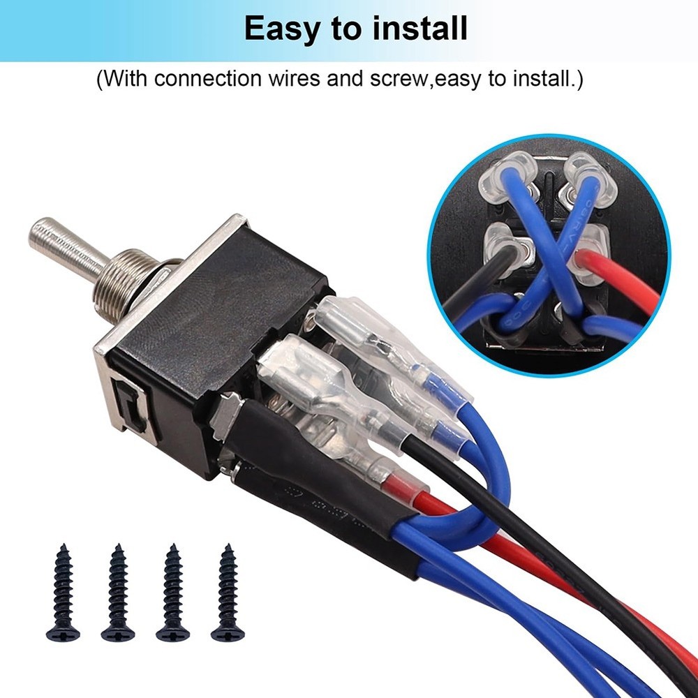 Rocker Toggle Switch, Short Term, 6 Pole, 3 Position (ON), Off, (ON), AUF7583