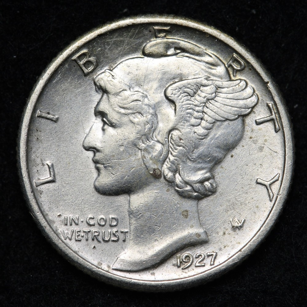 1927 Mercury Silver Dime UNC *UNCIRCULATED* MS E300 STARCH