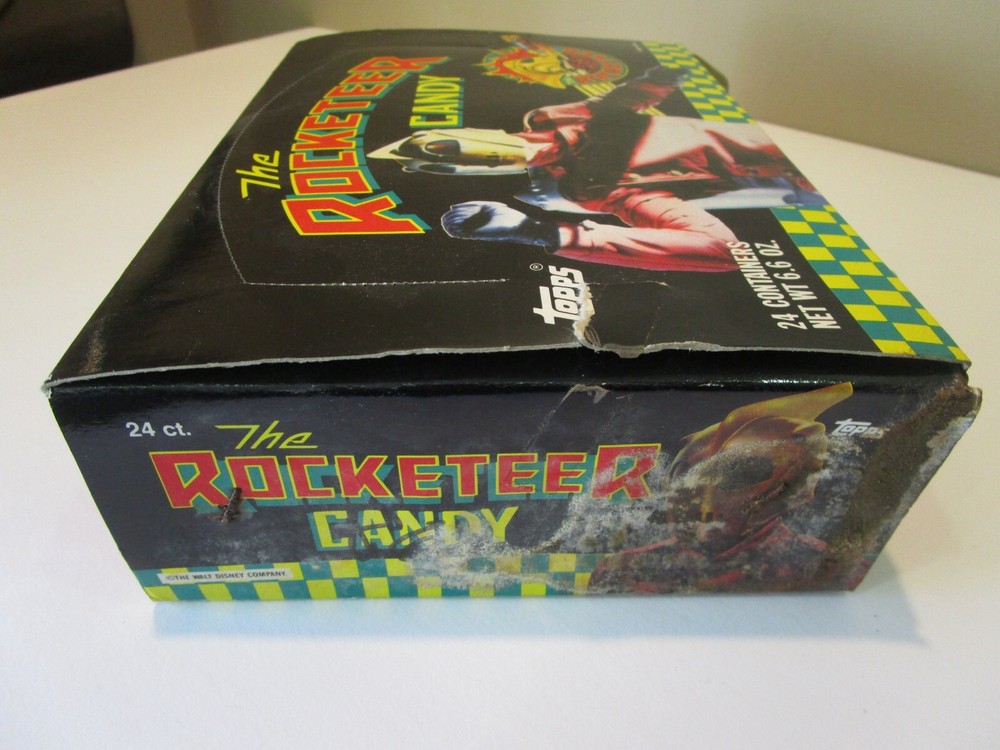 TOPPS ROCKETEER CANDY 24 COUNT DISPLAY FULL DISPLAY sealed candy L@@K