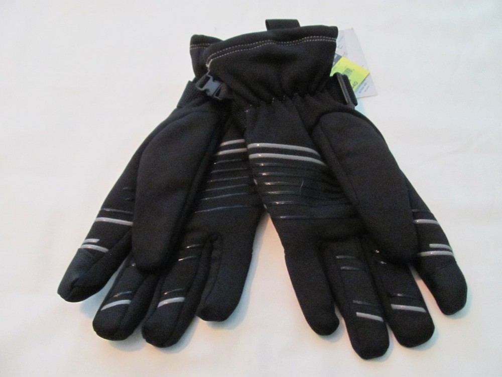 NWT SZ S-M XERSION 3M THINSULATE INSULATION / ISOLANT BLACK MEN'S GLOVES