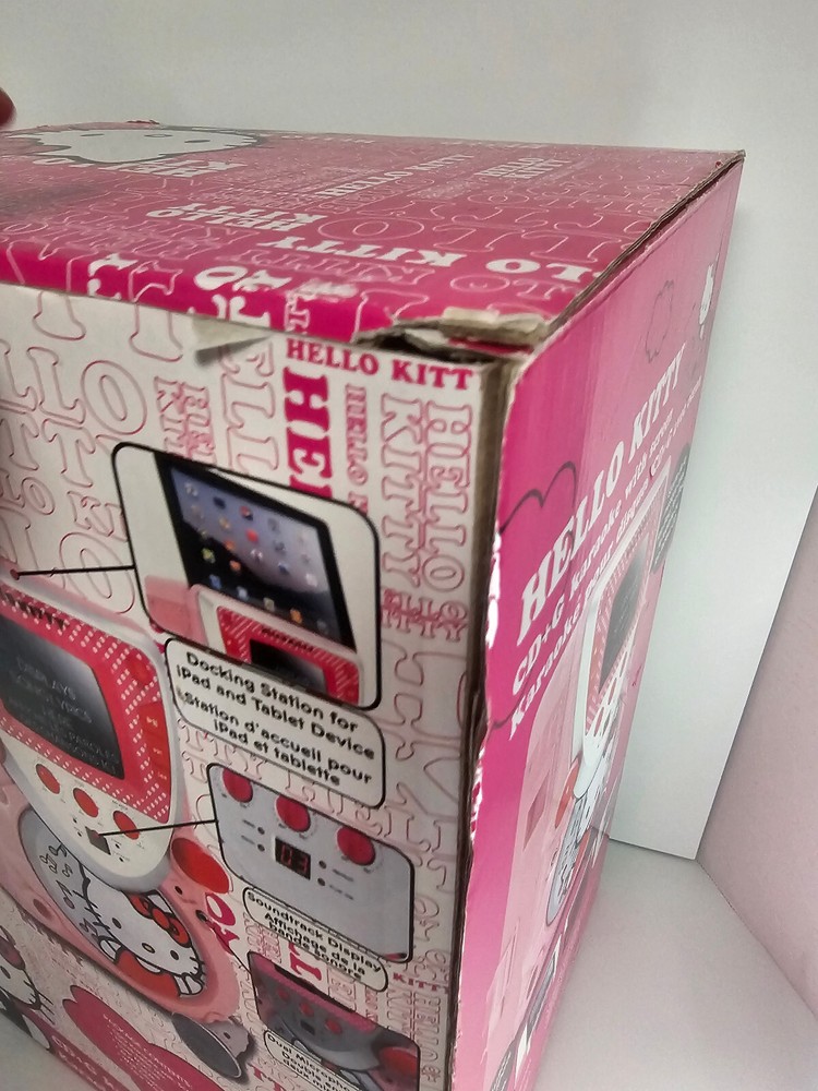 Hello Kitty CD+G Karaoke machine Microphone w Screen IPad & IPhone Connection