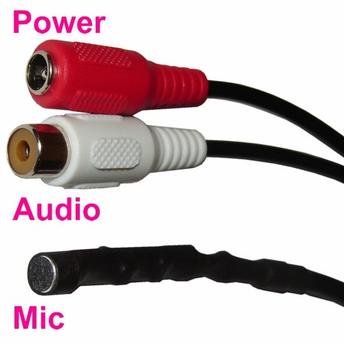 4x Microphone Mic for Security CCTV Camera Microphone Audio