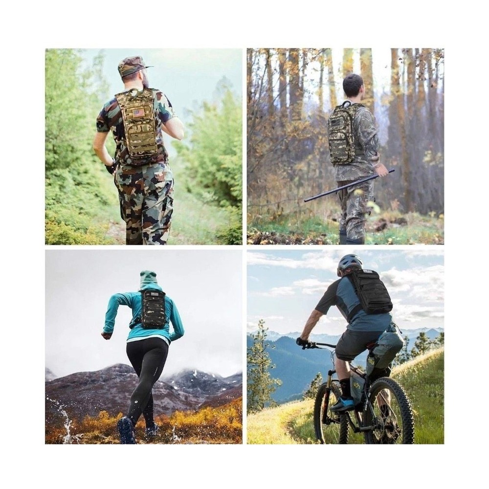 NOOLA Tactical Hydration Backpack with 3L TPU Water Bladder