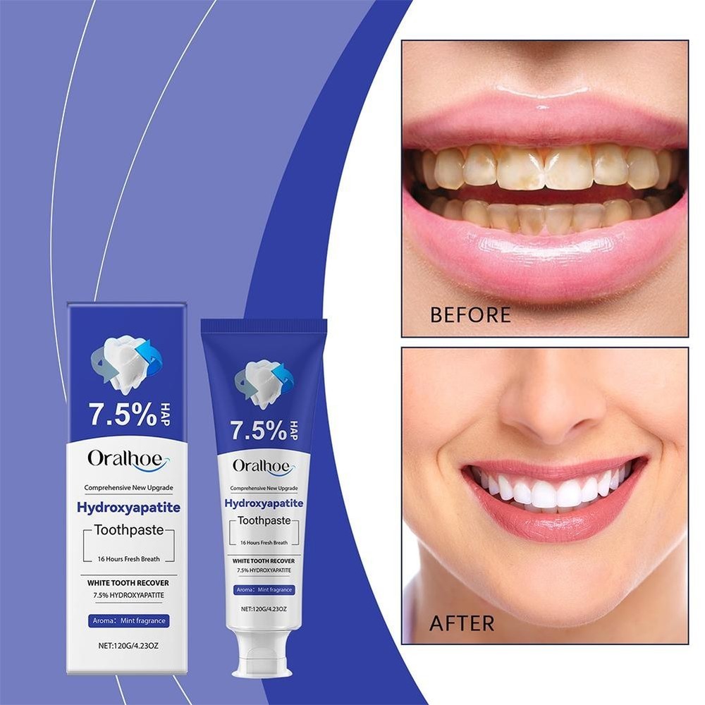 Hydroxyapatite Toothpaste, White Tooth Recover 7.5% NEW Hydroxyapatite C7U5