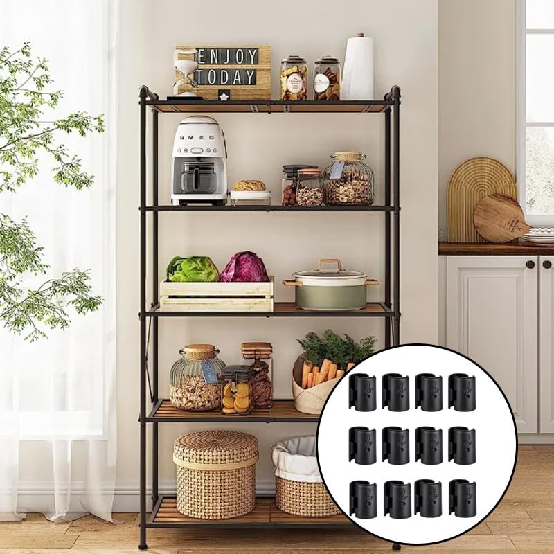 30 Pcs15 Pair Wire Shelf Clips for 3/4 Inch Post Universal Metal Shelving Acc.