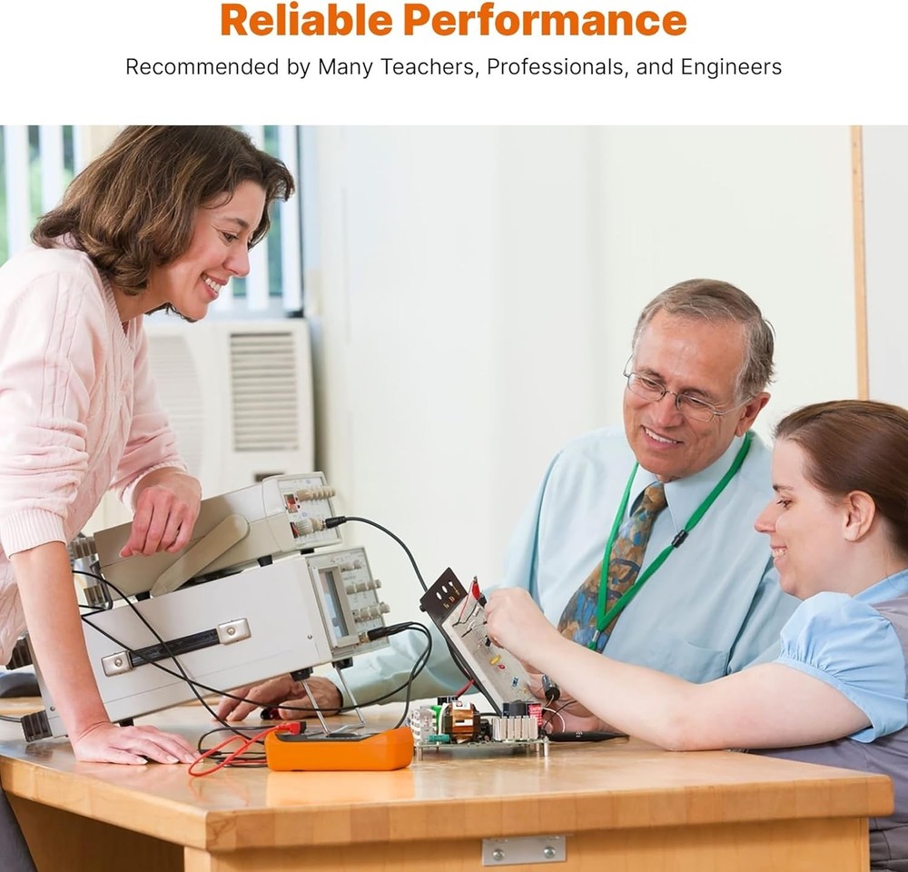 Durable Digital Multimeter with 1000V Support - Safe Testing for Home & Industry