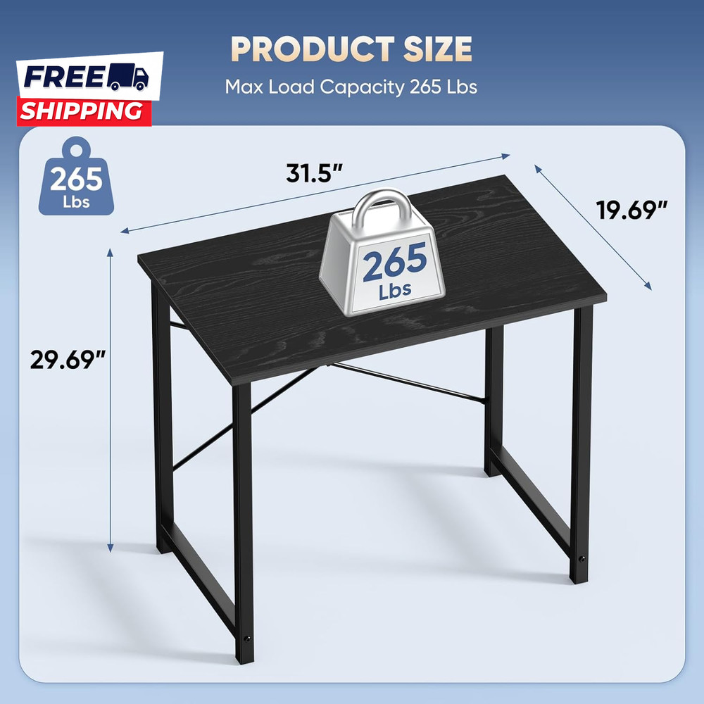 32 Inch Office Small Computer Desk Modern Simple Style Writing Study Work Table