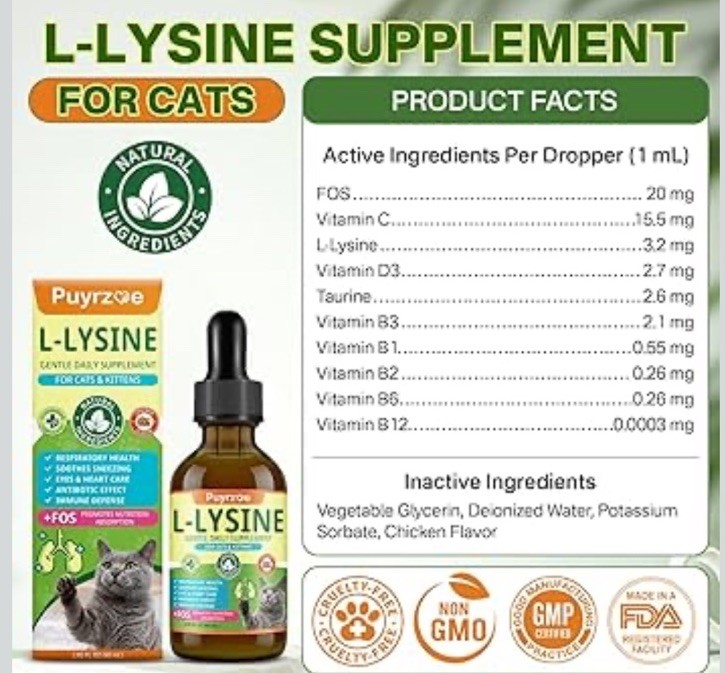 Lysine for Cats Drops