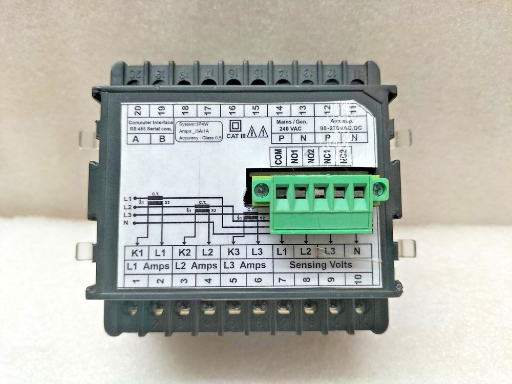VERITEK VIPS 80L-C POWER ANALYZER INPUT 10-500 VAC L-L