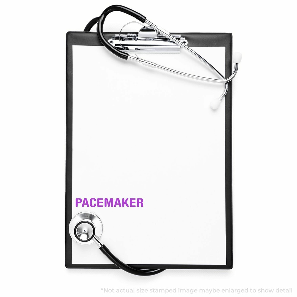 Pacemaker Rubber Stamp Size 1/2" Tall x 1-1/2" Wide