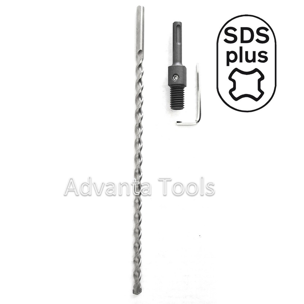 Core Drill Adapter - 5/8"-11 Threaded Male to SDS Plus Shank with Centering bit