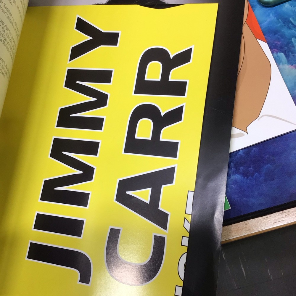 Jimmy Carr 5 Tour Programmes Set with Posters ( 3 signed programmes, 2 unsigned)