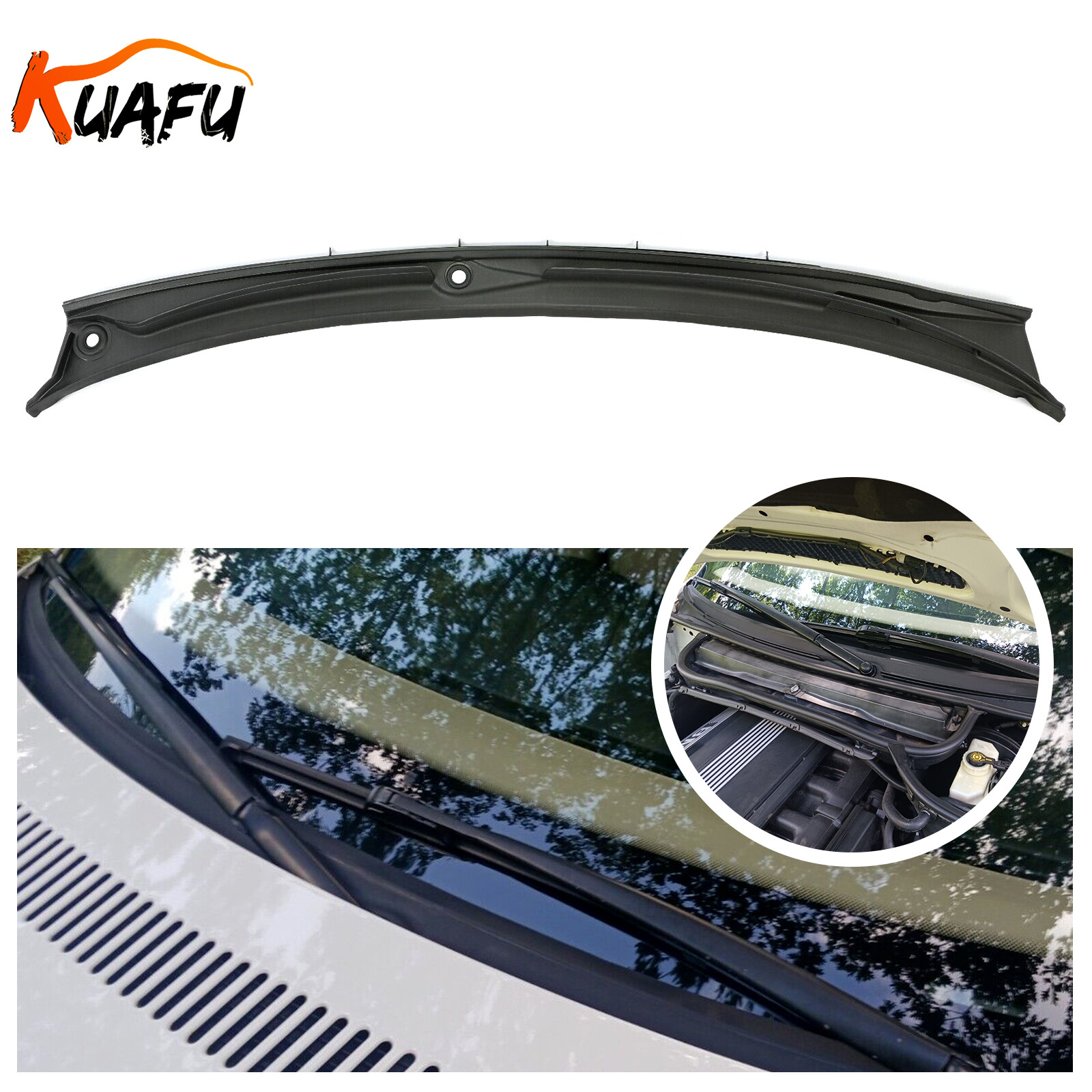 KUAFU Windshield Cowl Replacement For 1997-2006 BMW E46 323i 325i