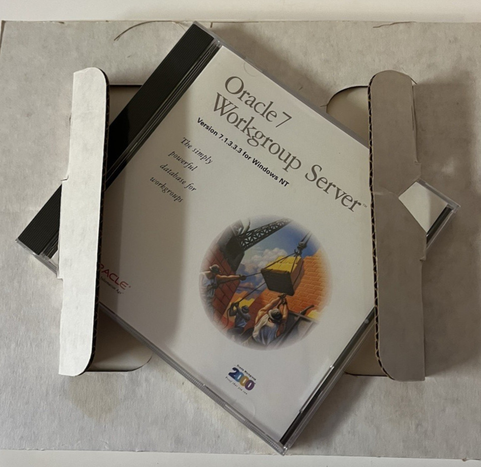 Oracle7 Workgroup Server Release 7.1 For MS Windows NT New Never Installed "OB"