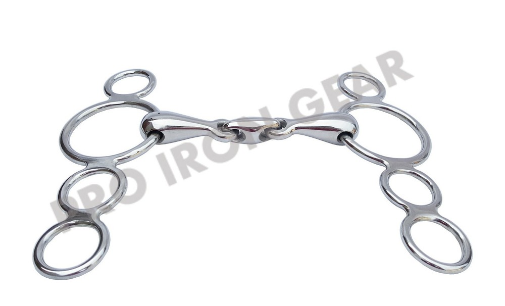 Show Jumping Horse Elevator Bit Snaffle Bit with Oval Link Stainless Steel
