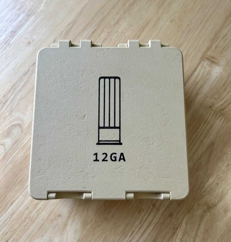 12 Gauge Shotgun Shell Storage Box, 30 Shell Capacity, 3” Shells Or 2 3/4”