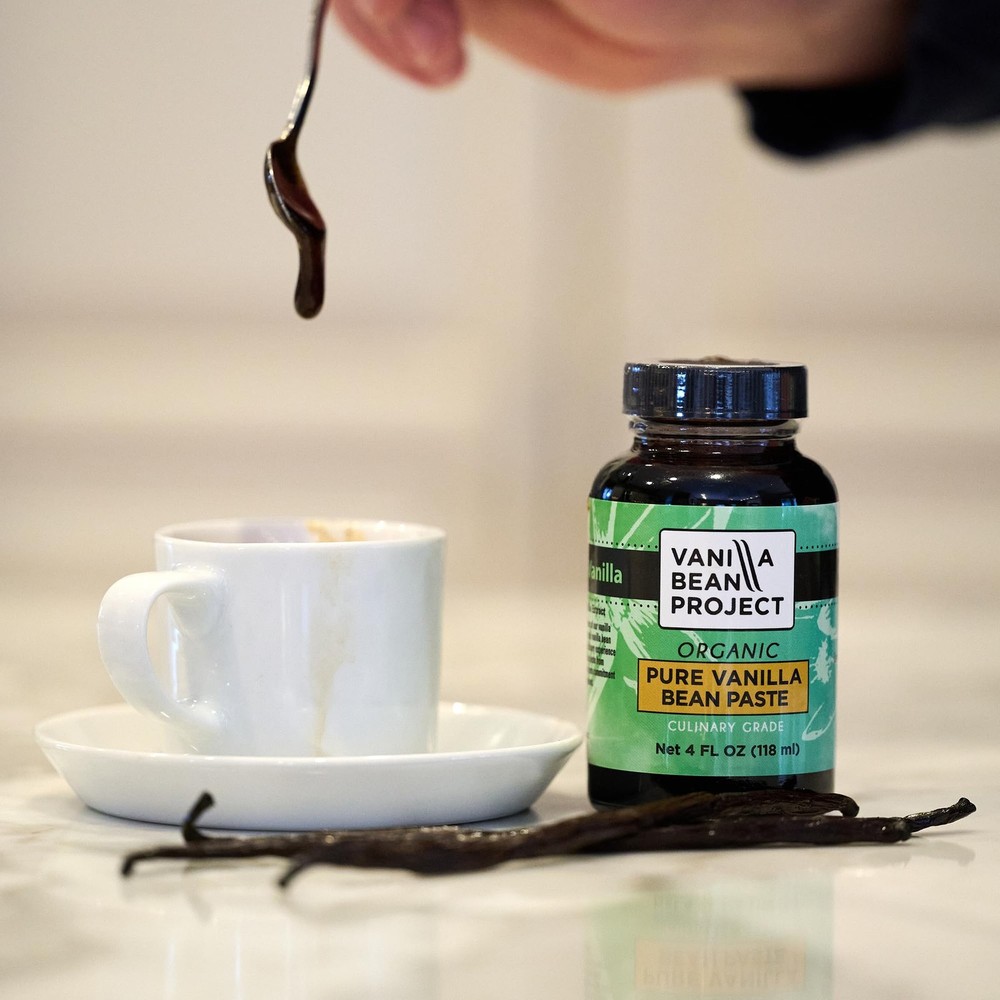 Organic Vanilla Bean Paste | Baking Necessity | Pure for 4 Ounce