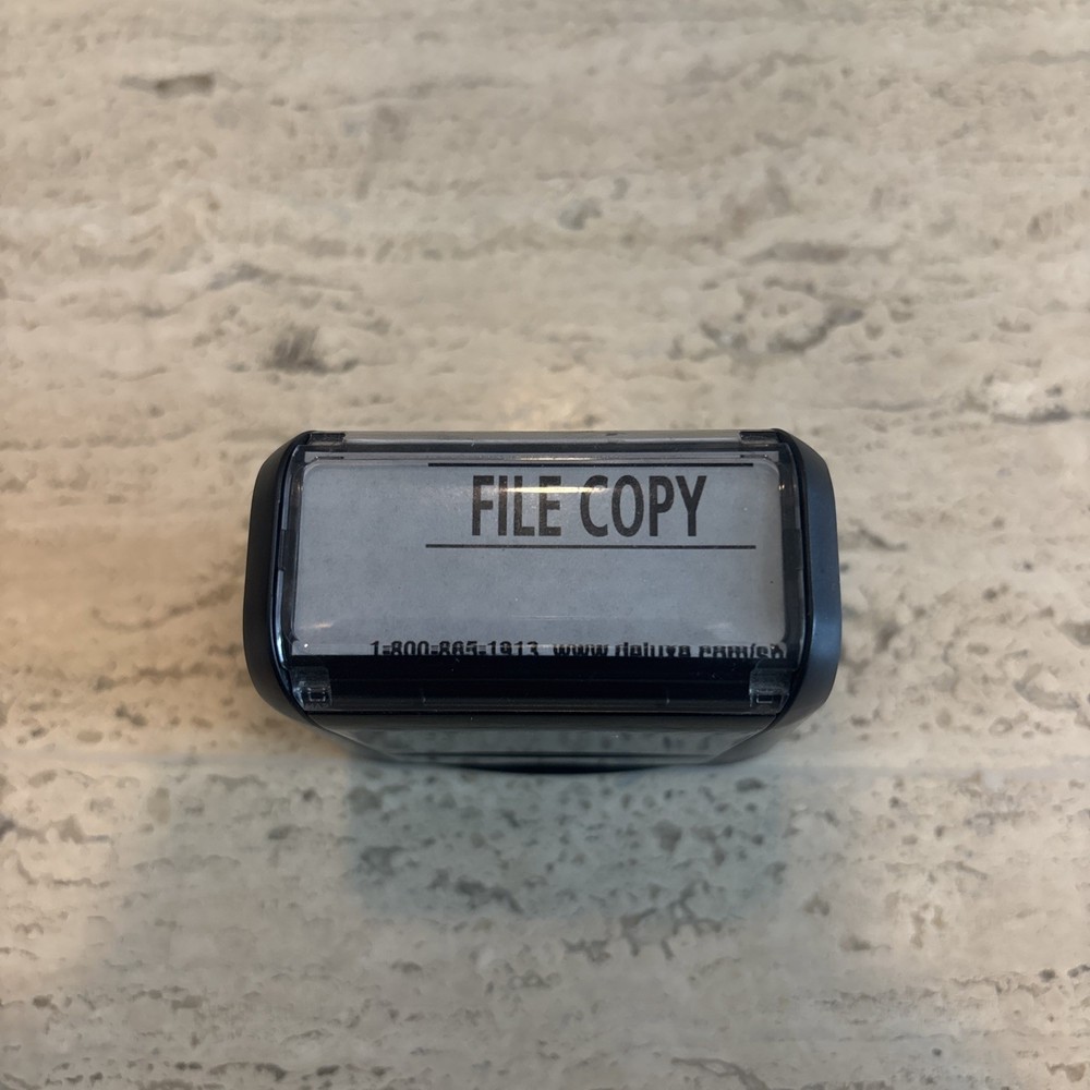 Blue “FILE COPY” Self-Inking Stamp