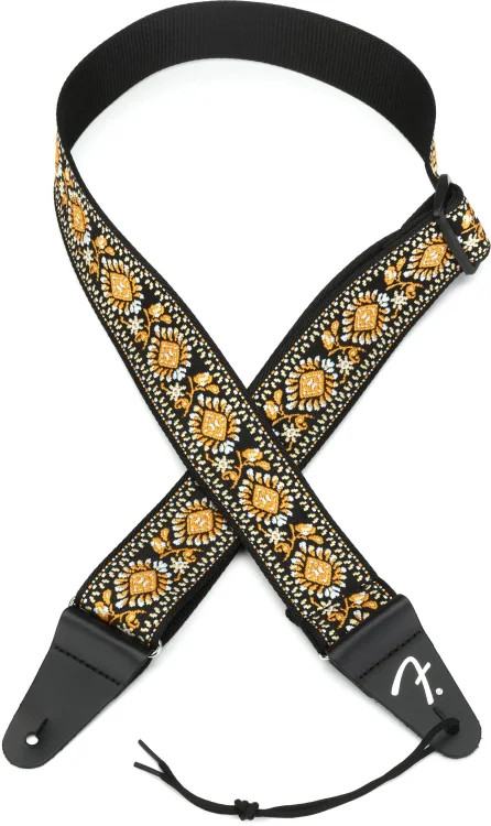 Fender Pasadena Woven Guitar Strap - Yellow Lotus