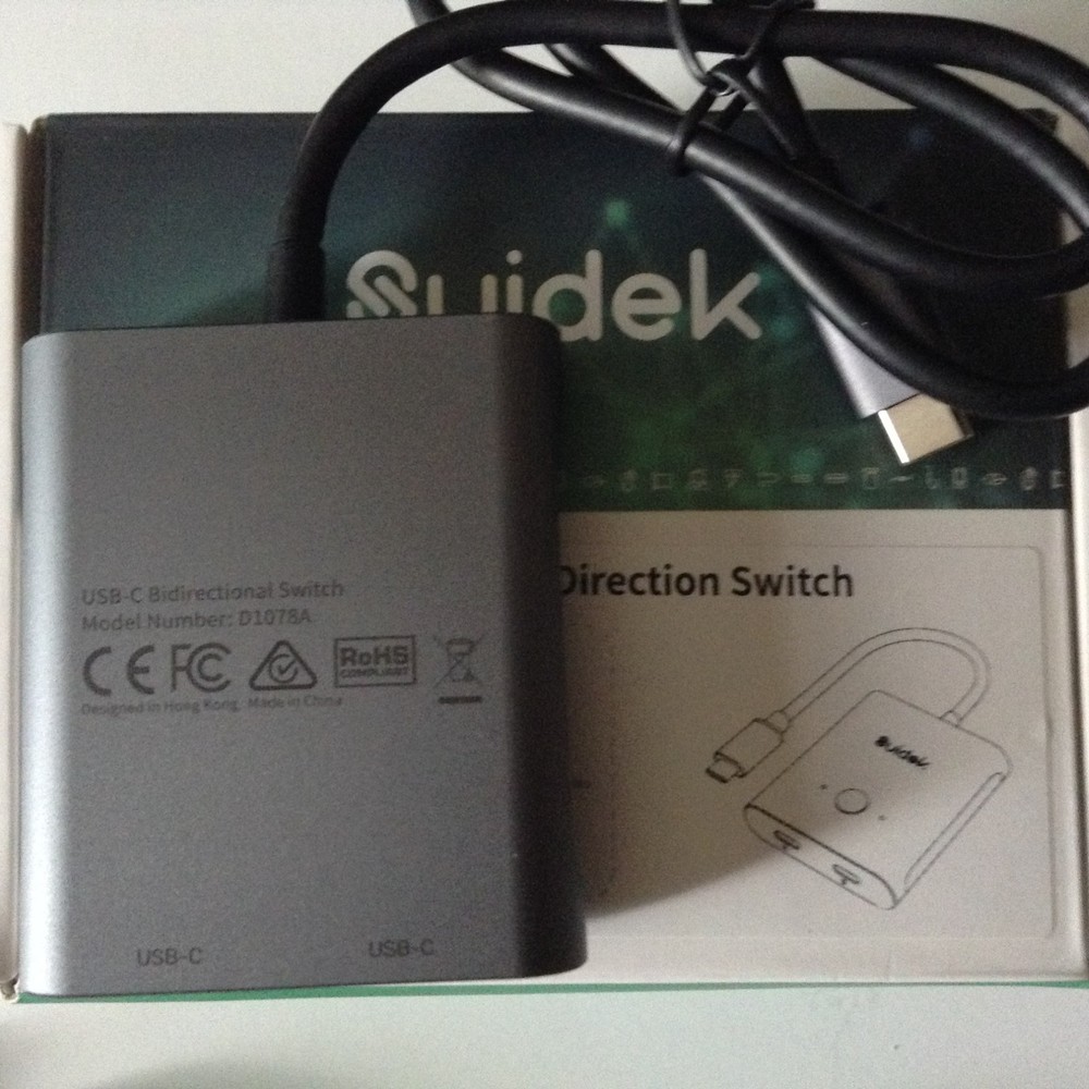 SUIDEK USB C Bi-Directional Switch
