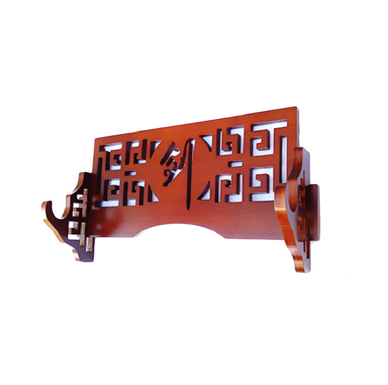 Wall Mount Samurai Sword Katana Holder Stand Bracket Bamboo Assembly Sword Rack