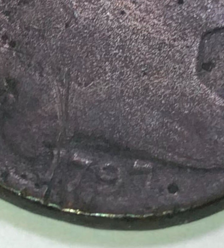 Large cent/penny 1797 Sheldon 121a plain edge r-7-