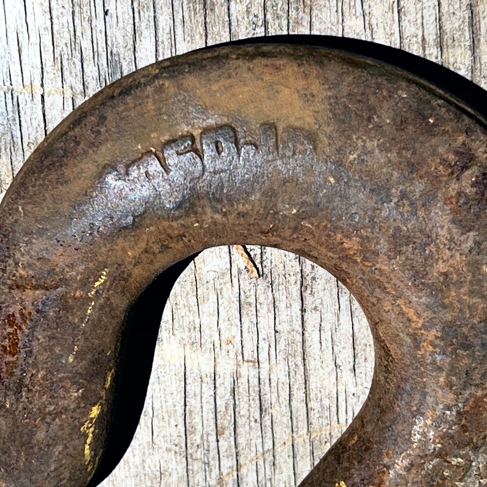 3 Heavy Duty Lifting Rigging Tow Crane Hooks 8" steampunk