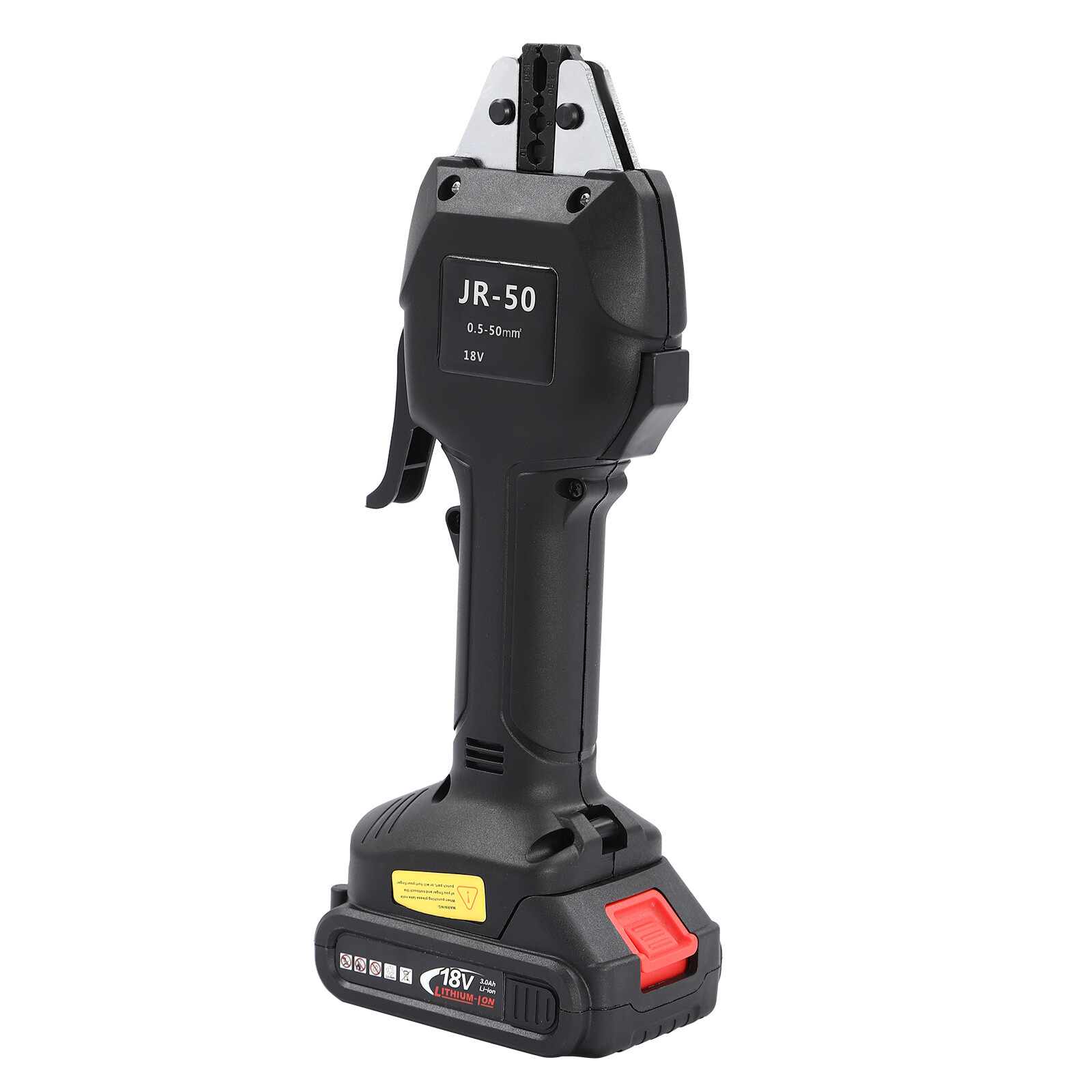 Electric Crimping Pliers Terminal Crimping Tool Rechargeable DC 18V/2Ah Black