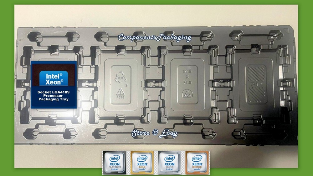 3 Intel Xeon Silver Bronze CPU Tray for Socket LGA4189 Processor - Fits 12 CPUs