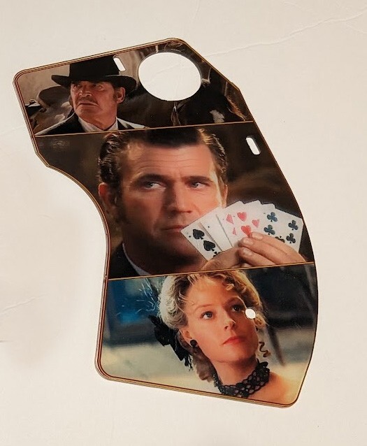 Sega MAVERICK Pinball Machine Upper Right Clear Plastic With GRAPHICS