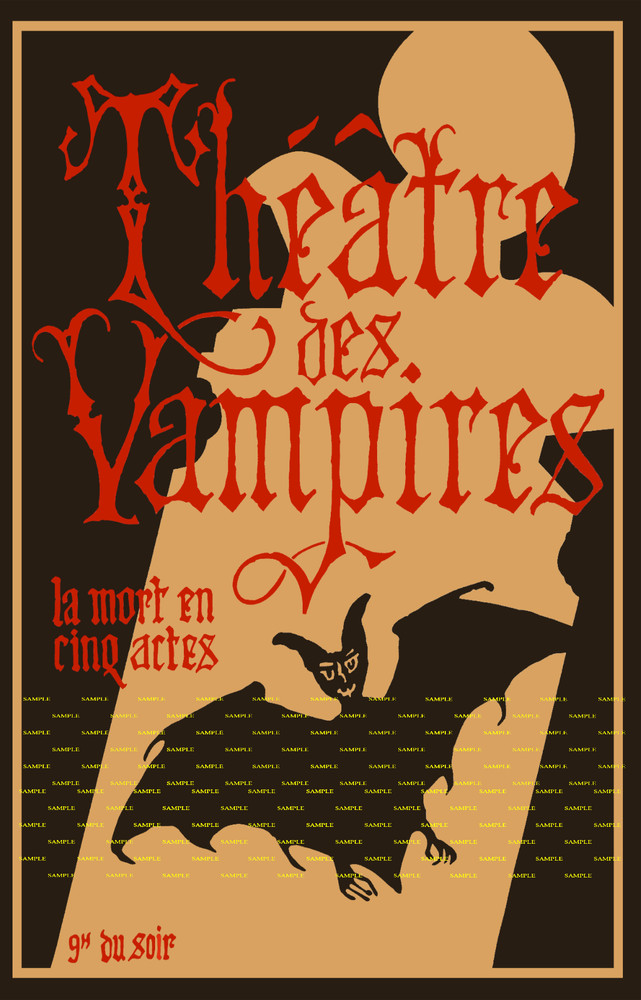 Interview with a Vampire   11" x 17"  Theatre Des Vampires Poster