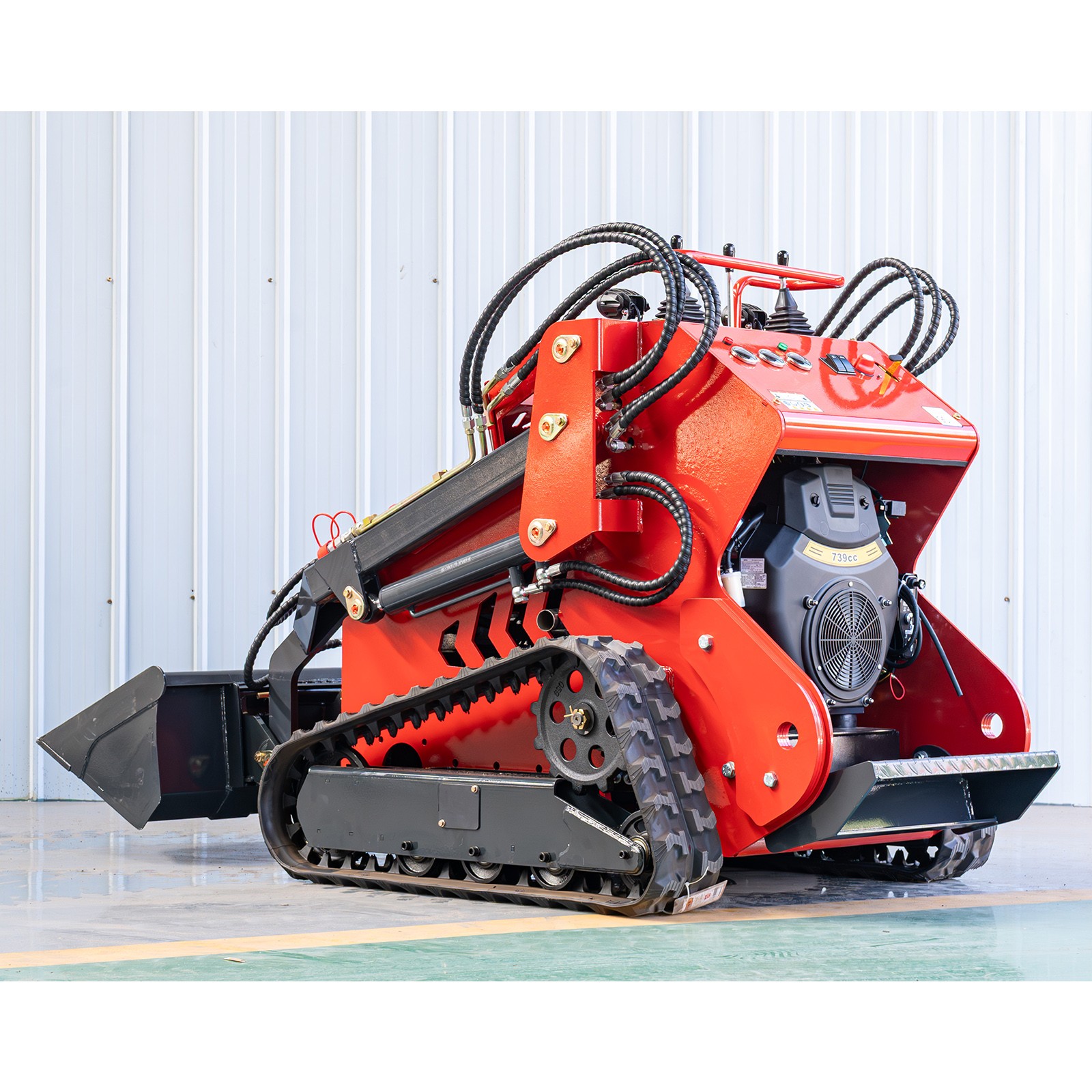 480 2645Lbs Tracked EPA 23HP 13GPM Mini Skid Steer 3-Pumps FREE SHIP Unloading