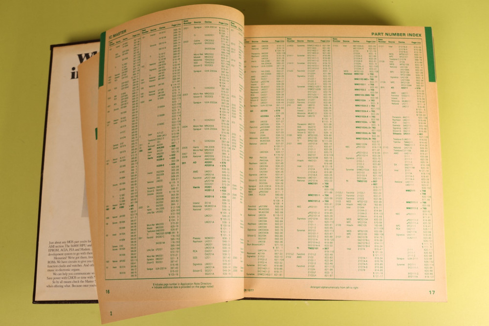 IC Master Book 1977 Computer Chip Collector's HC Bible Microprocessor Memory