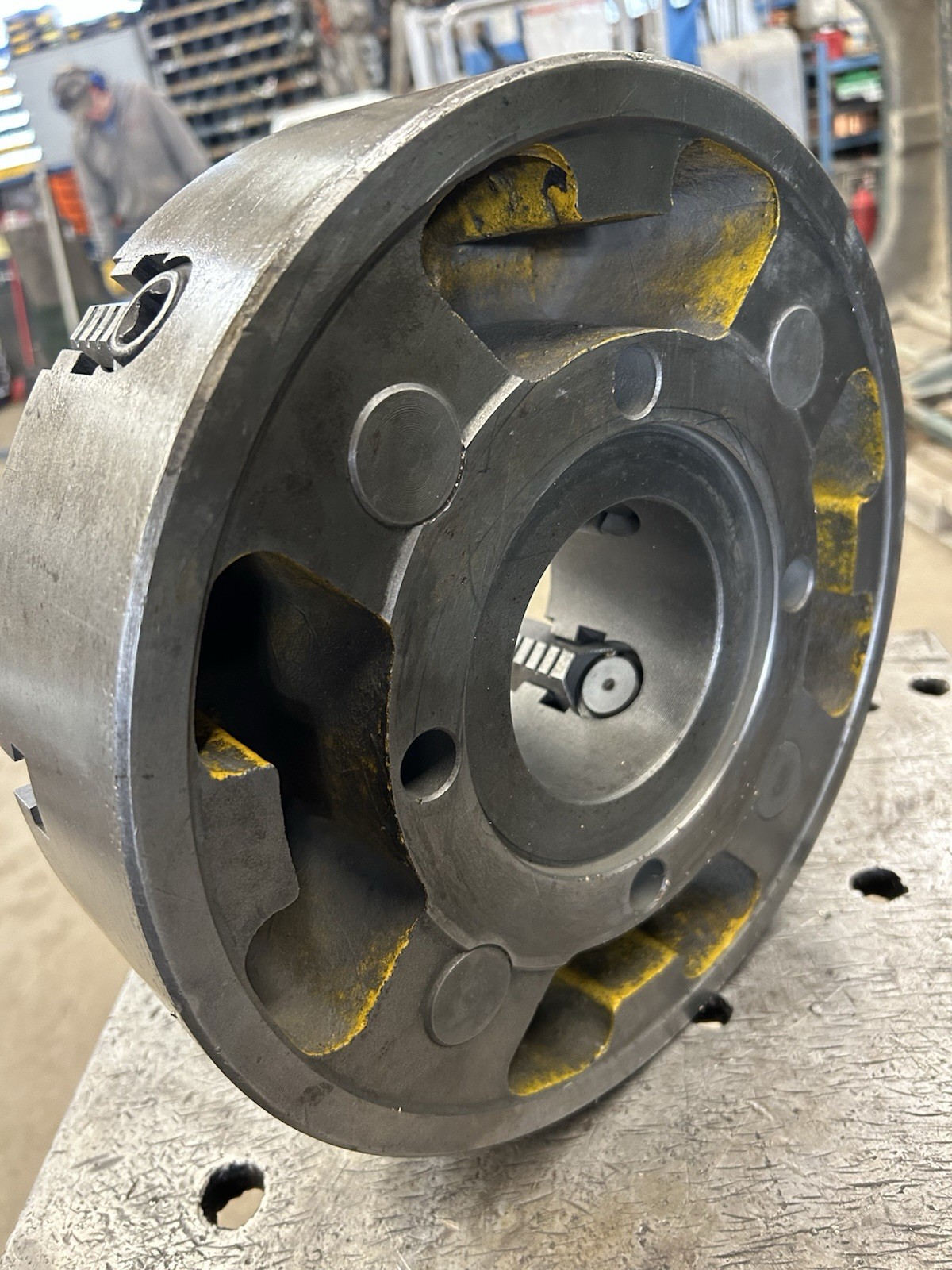 12” 4 Jaw Independent Phase II 2 Lathe Chuck Plain Back