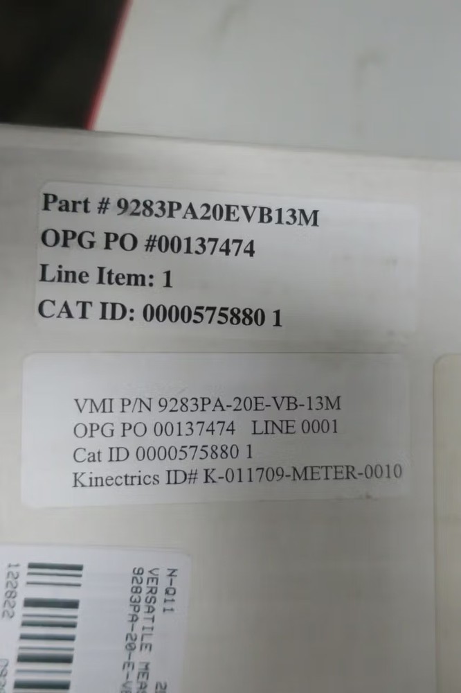 Versatile Measuring Instruments 9283PA-20-E-VB-13M Panel Meter 4-20ma 0-2.5