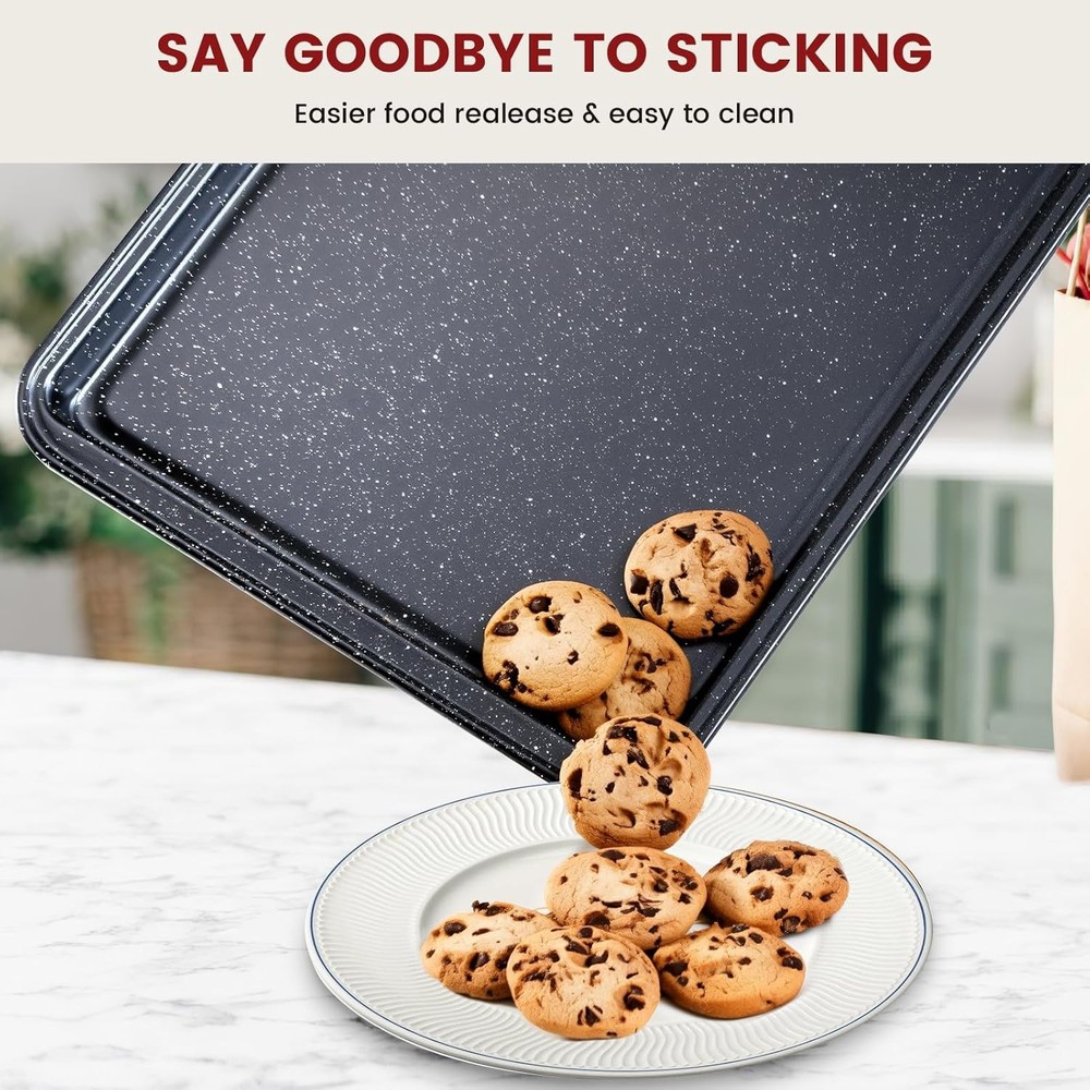 10-Piece Baking Pans Set Bakeware Sets Nonstick Baking Set Oven Cooking